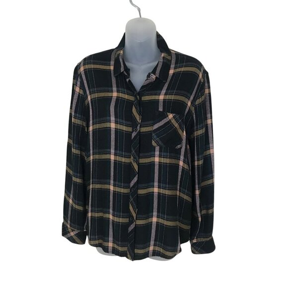 Rails Hunter Plaid Button Down Shirt Size M - Picture 1 of 7